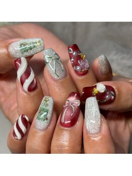 クリスマスネイル/冬ネイル