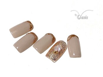 バイオアシス 麻布十番(by Oasis)/ぽこぽこブロンズミラーネイル