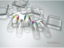ネイル ドゥ 岡山駅前店(Nail Doux)/トロピカルフレンチネイル