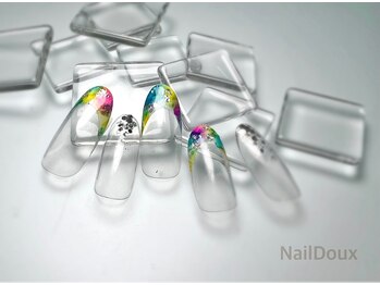 ネイル ドゥ 岡山駅前店(Nail Doux)/トロピカルフレンチネイル
