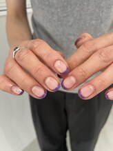 ジュアネイル(jouer nail)/ミラーフレンチネイル☆