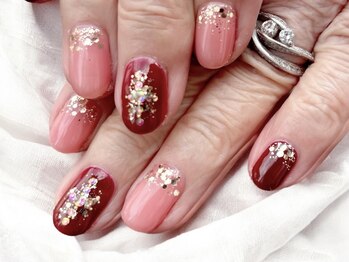 チル(CHILL)/ボルドー×ローズ×ピンク