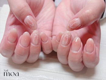 モア(moa)の写真/【駅近好立地】指先を華やかに♪春のトレンドを意識した最旬アートが豊富☆理想の指先に仕上げます！