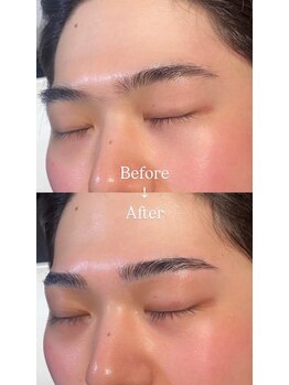眉毛男子 新宿店/Before/After