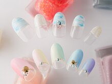 ネイルアンドジュエリーラズリ(Nail＆Jewelry RAZULI)/【マーブル/レインボーネイル】