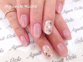 【押し花ネイル】