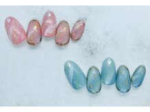 ブリオン 六本松店(Bullion)/マーブルウェーブネイル