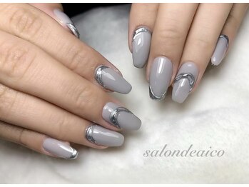 サロンドアイコ (Salon de aico)/□メタリックミラーネイル□