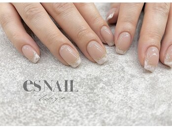 エスネイル 新宿西口店(es NAIL)/マーブルフレンチ
