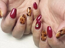 ゆちたの部屋/ボルドー秋ネイル