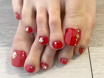 アミネイルズ(AmiNails)/キラキラストーンネイル♪