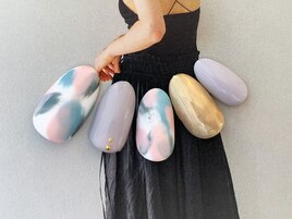 カラフルニュアンスネイル