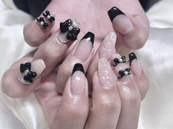 コム 草加マルイ店(com by neolive)/モノトーンネイル*12500円