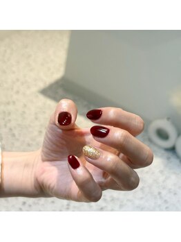 ホワイトネイル 難波店(WHITE NAIL)/ゴージャスネイル/ゴールドラメ