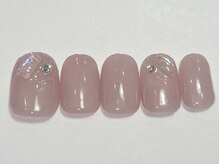 ネイルメゾン 渋谷店(NAIL MAISON)/ピンクラメキラキラ春 ￥5500