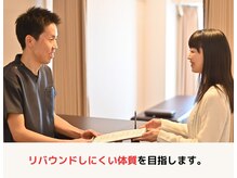 フィール整体院/低いリバウンド率です。