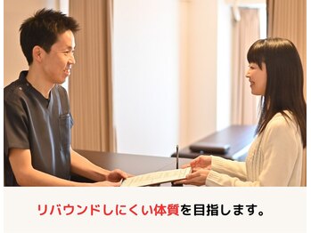 フィール整体院/低いリバウンド率です。