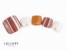 ララバイ 吉祥寺店(LULLABY)/アースカラーストライプネイル