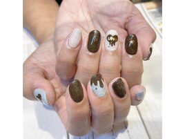 チョコミントネイル