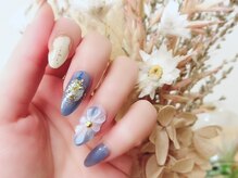 シェル ネイル(Cher nail)/ぷっくりお花【Cher nail】