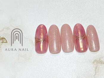 オーラ レアレア市川店内(AURA)/大人かわいいオーロラピンク