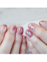 瑠璃(RURI)/チークネイルとフレンチネイル