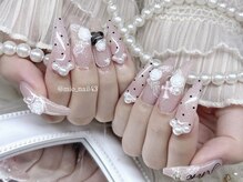 リンドネイル バイ モカ アンド ララ(Lind nail by moca and LaLa)/【mio】ガーリーネイル