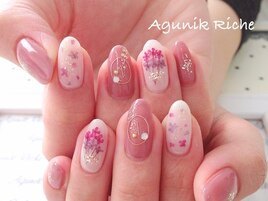 【押し花ネイル】