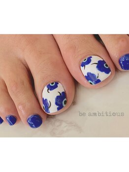 ネイルサロンアンドスクール ビーアンビシャス(be ambitious)/ウニッコブルーも可愛い