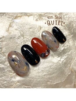 ネイルサロン クイル(QUILL)/2月タイダイ1