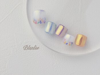 ネイルサロン ブランロール 白金店(Nail Salon Blanl'or)/FOOT　隠れカラフルシェル