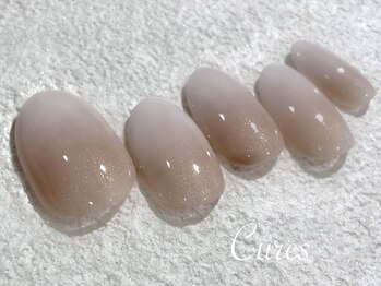 キュアーズ ネイル(CURES NAIL)/白グラデーションネイル
