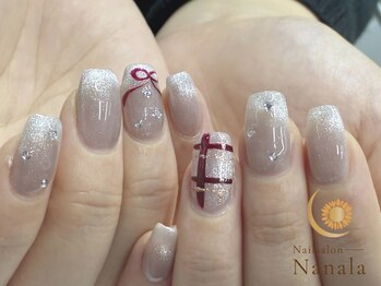 ナナラ(Nanala)/リボンチェックマグネットラメ