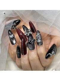 スカルプ☆赤黒マグネット