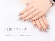 スウィートハート(Sweet Heart)/上品シルバーニュアンスネイル