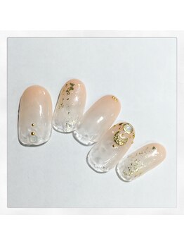 クリスタルネイル ゆめタウン博多店(CRYSTAL NAIL)/大人スタッズネイル