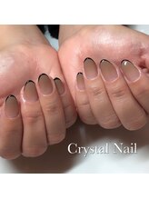 クリスタルネイル ボンベルタ橘店(CRYSTAL NAIL)/グラデ×フレンチ
