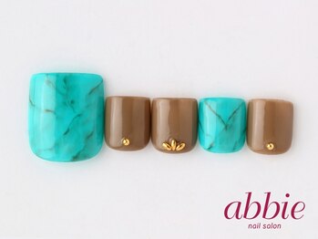 ネイルサロンアビー 北千住店(abbie)/天然石ターコイズ ¥12870