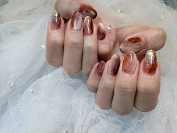 エーナイン イオン秋田中央店/カフェラテ風ネイル