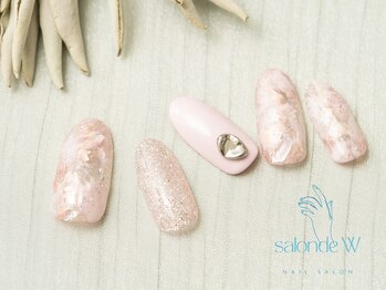 サロン ド ダブリュー(salonde W)の写真/大人ニュアンス系アートとエイジングケアで洗練された指先に!
