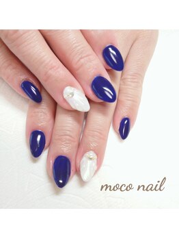 モコネイル(moco nail)/☆ワンカラー2本アート☆