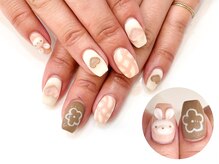 ネイルコレクション ベビーピンク(Baby Pink)/ジェル定額￥8990☆3Dうさぎ♪