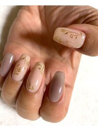 ミラーフラワーネイル