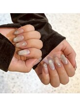 ホワイトネイル 難波店(WHITE NAIL)/マグネットネイル/細フレンチ