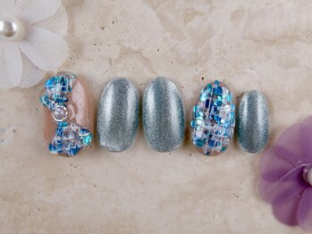 ショコ アンド ラム(Syoko&Lum)/★ぷっくりリボンネイル★