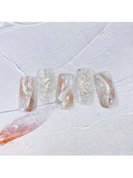 ネイルアンドまつげ リュフェール 五反田(Nail Lufaire)/うにょうにょニュアンス