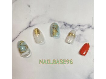 ネイルベースキュウロク(NAILBASE96)/ミラーニュアンスネイル