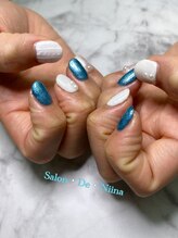 サロンドニーナ(Salon De Niina)/深い海のような青と冬ニット＊°
