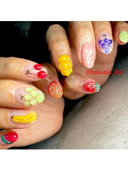 エムネイル(Ｍ)/haruka nail × フルーツネイル