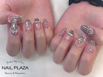 ネイルプラザ 河原町OPA店(NAIL PLAZA)/ツイードネイル